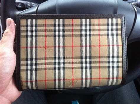 burberry men's clutch|vintage Burberry clutch bag.